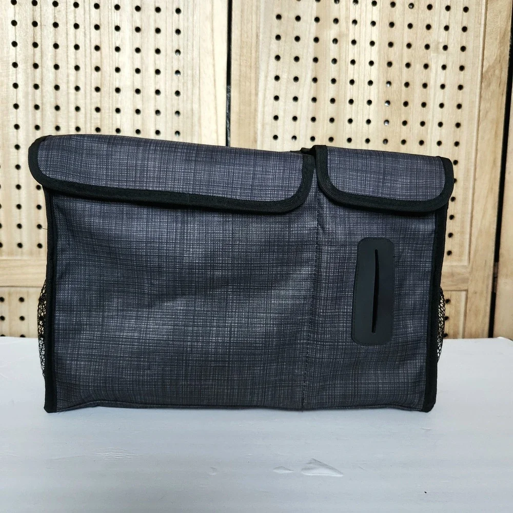 Thirty-One PACK N PULL‎ CADDY Car Storage Organizer Bag Pattern: Black Cross Pop